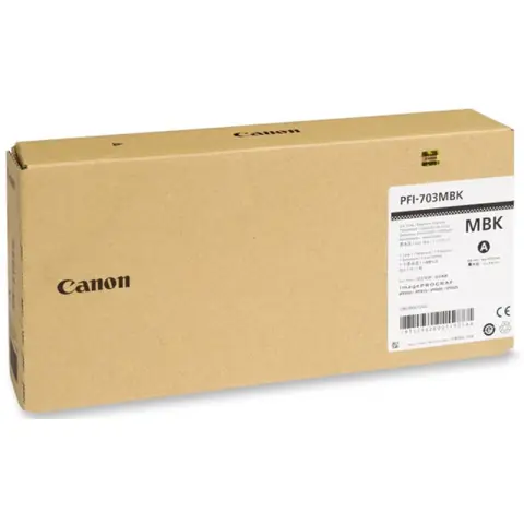 Oryginalny Tusz Matte Black Canon PFI703MBK, PFI-703MBK (2962B001AA)